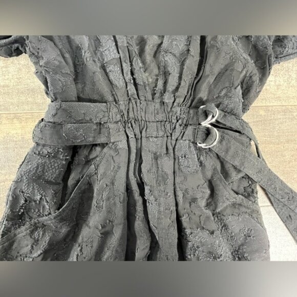 NEW A.L.C. Jezebel V Neck Double Belted Mini Dress - Picture 6 of 16